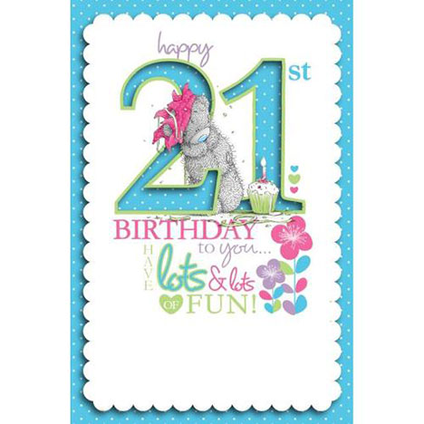 21st Birthday Me to You Bear Birthday Card £3.79